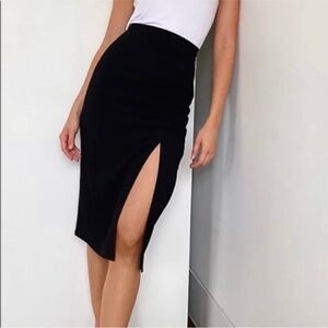 Babaton pencil skirt with slit size small